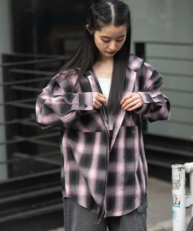 ピンク モデル：160cm F着用