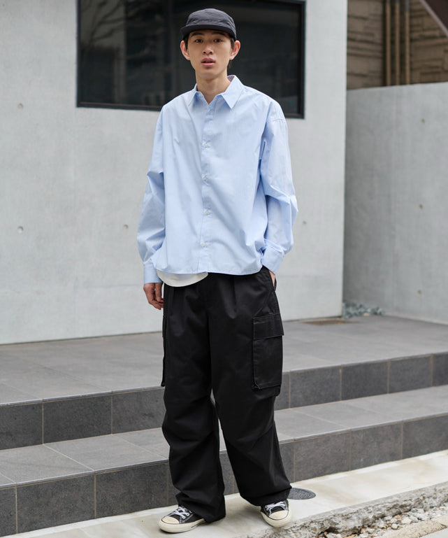ブルーストライプ モデル：181cm L着用