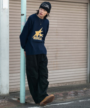 ネイビー モデル：182cm L着用
