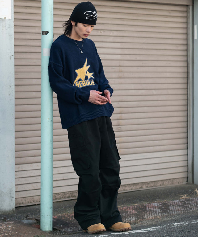 ネイビー モデル：182cm L着用