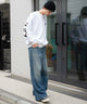 デニム中濃加工 モデル：180cm L着用