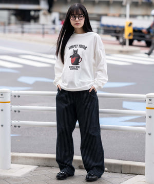 ブルーストライプ　モデル：161cm M着用