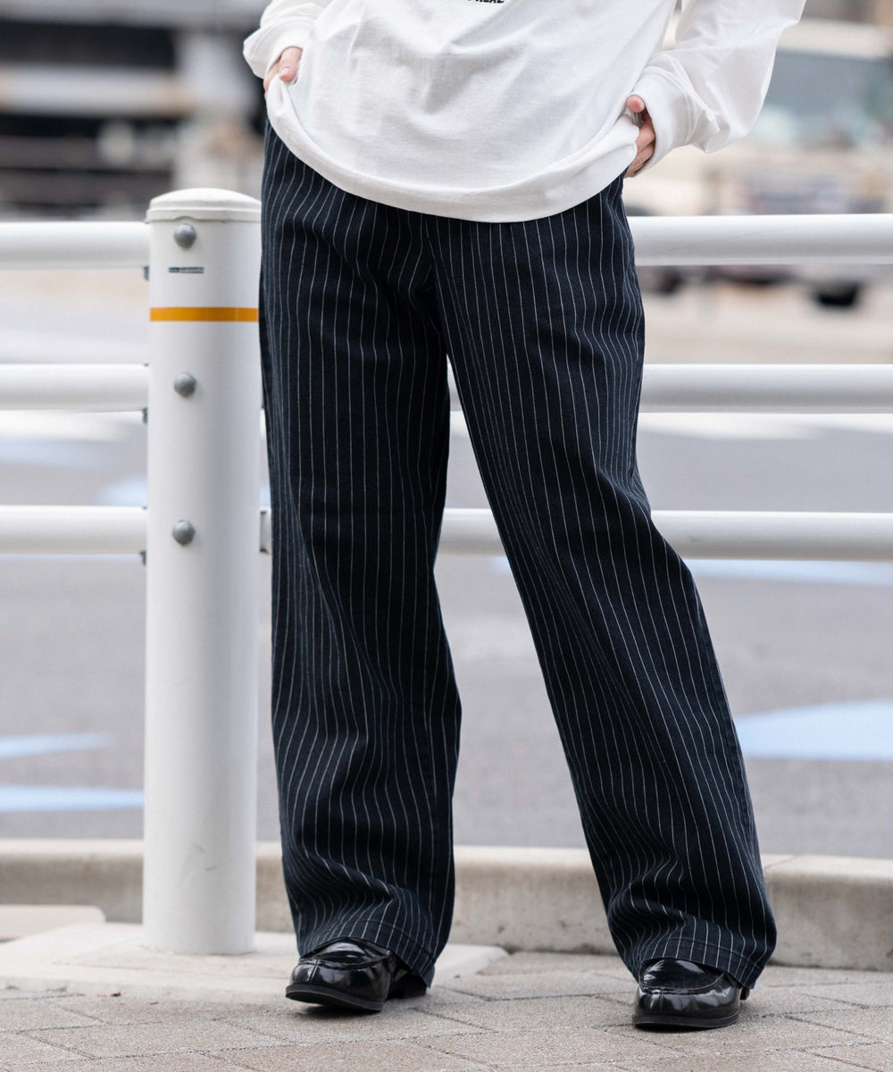 ブルーストライプ　ブルーストライプ　モデル：161cm M着用