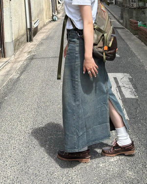バックスリットデニムスカート