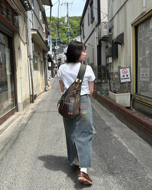 バックスリットデニムスカート