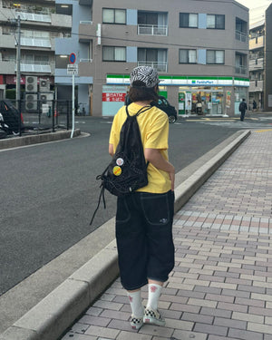 ワンポイントワイドデニムハーフパンツ