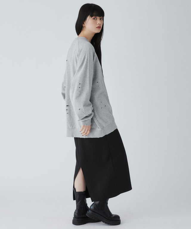 杢グレー モデル：165cm M着用