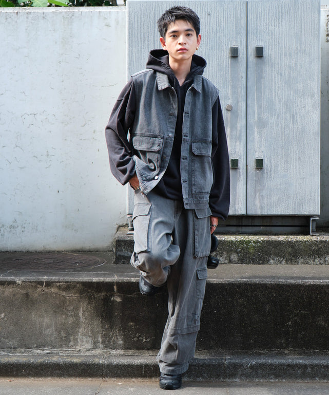デニムブラック モデル：180cm L着用