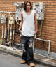 ホワイト モデル：175cm L着用