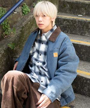 ネイビー モデル：175cm L着用