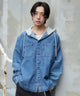デニム淡加工 モデル：175cm L着用