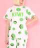 フード総柄Tシャツ/model：H165 着用サイズ：1