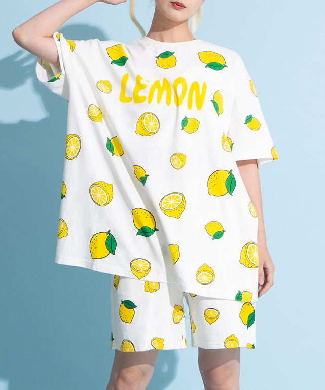 フード総柄Tシャツ/身長：165cm　サイズ4
