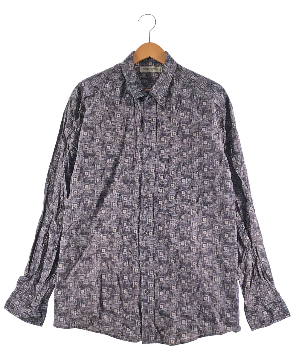 Munsingwear 柄シャツ