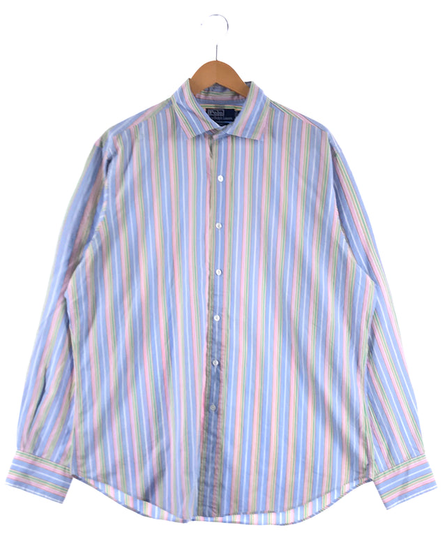 Ralph lauren ストライプ 長袖ブランドシャツ/Ralph lauren ストライプ 長袖ブランドシャツ