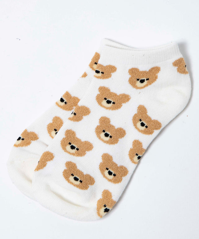 アニマル総柄ショートソックス(23-25cm)/柄２