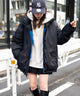 ブルー　モデル：154cm L着用