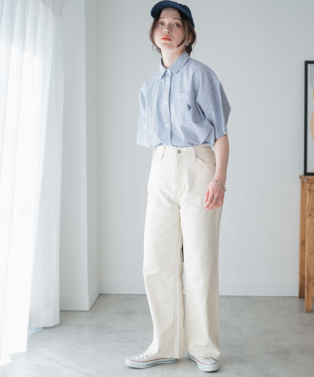 オフホワイト モデル：162cm M着用