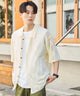 メッシュニットBIGシャツ/柄2 モデル：177cm L着用