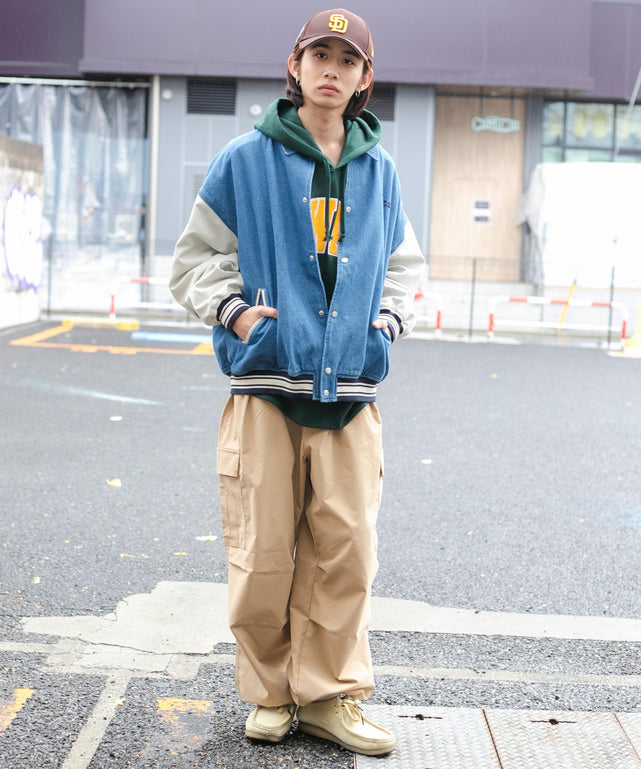 デニム淡色 モデル：175cm L着用