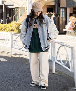 デニム淡加工色 モデル : 161cm L着用