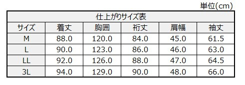 サイズチャート