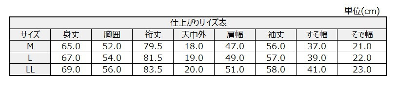サイズチャート