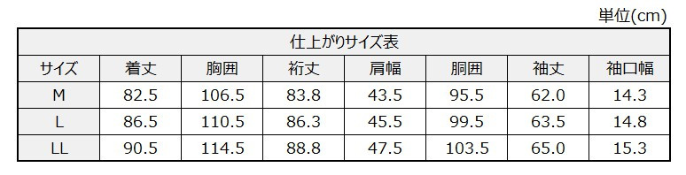 サイズチャート