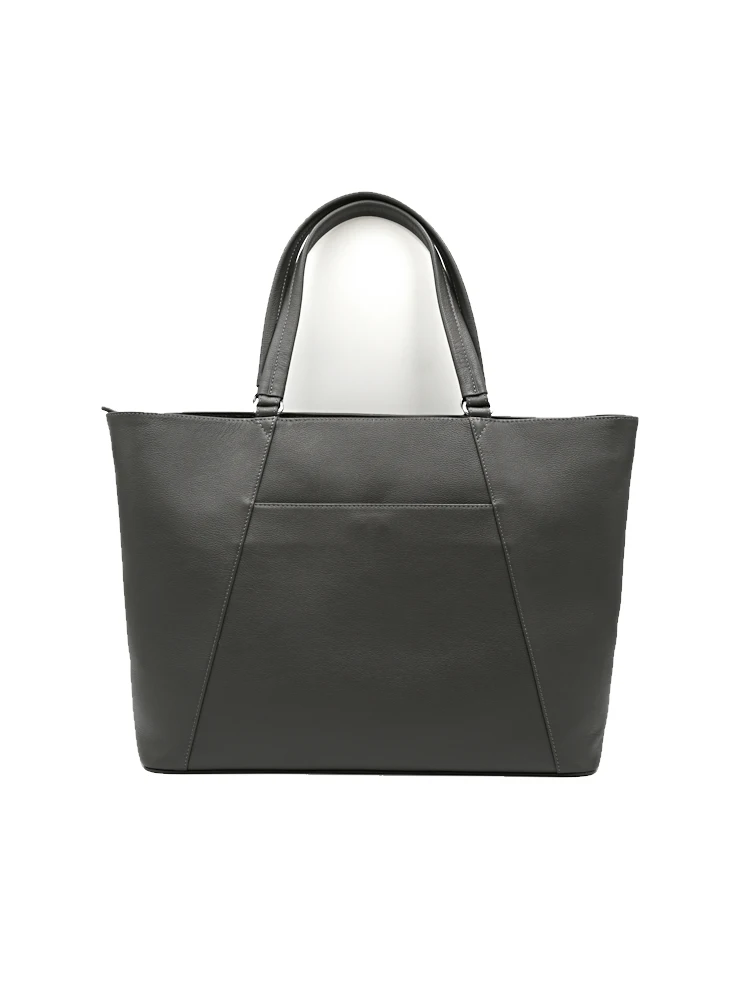 【本革使用】ビッグサイズトートLWG認証レザー天ファスナー付きSTOVEL&MASONBlueLabel通年