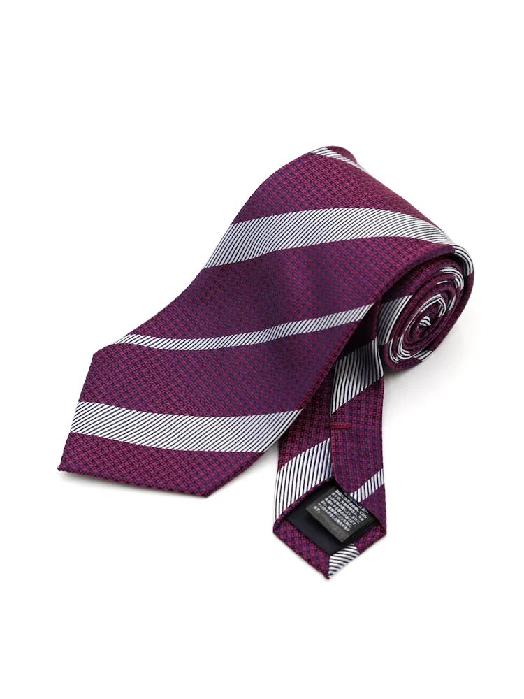 【シルク100%】ネクタイレギュラーストライプリッケンバッカー