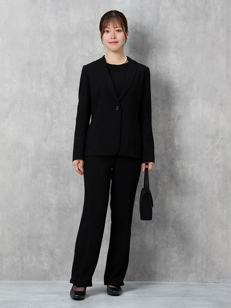 【ストレッチ】フォーマルセットテーラードジャケットパンツYUMIKATSURAEnForm通年礼服【レディース】