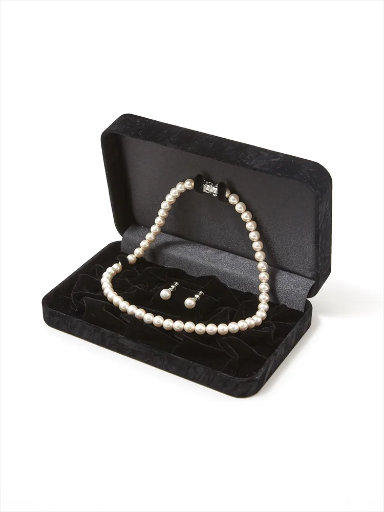 【貝パール】ネックレス＆イヤリングセット冠婚葬祭フォーマルパーティー通年【レディース】