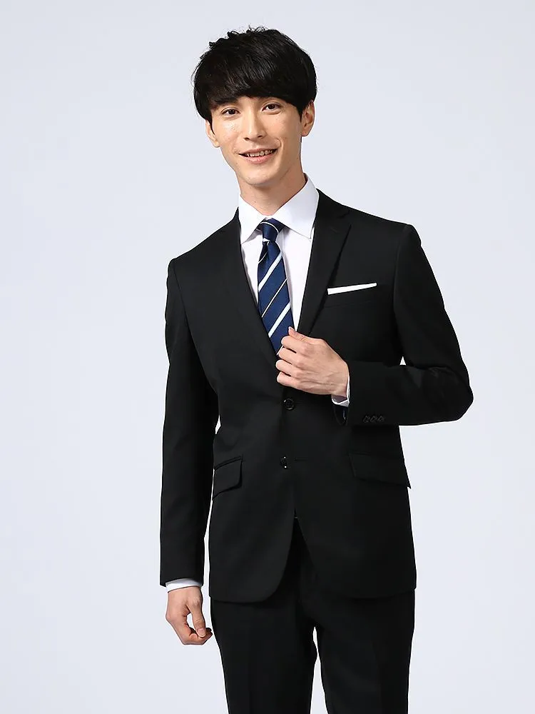 【上下ウォッシャブル】2つボタンスーツノータックリクルート無地PHITENファイテン通年