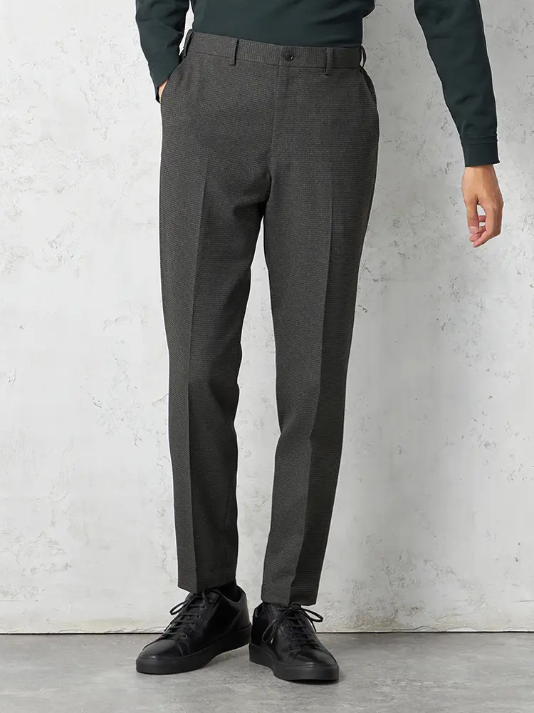 【TOKYORUN】セットアップパンツノータックストレッチ通年ウォッシャブル