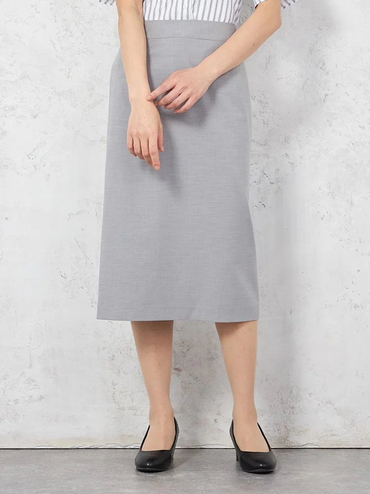 【UVカット＆ウォッシャブル】デレガントタイトスカートロング丈ストレッチ無地SOFFICE【レディース】