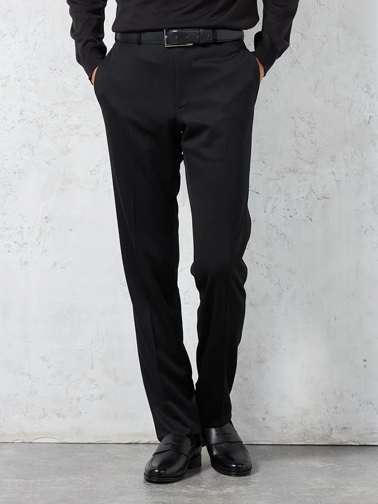 【i-Pants-アイパンツ-】パンツノータックウォッシャブルストレッチブラック無地スラックスリッケンバッカー秋冬