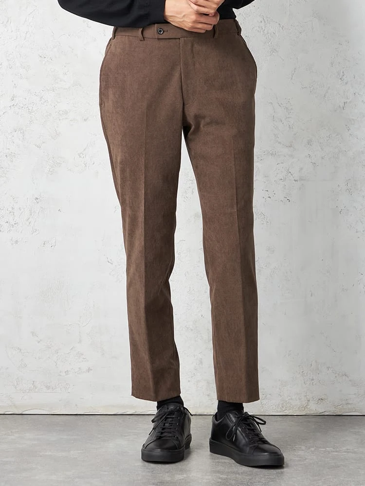 【KATHARINEEHAMNETT-キャサリン・イー・ハムネット-】パンツ【セットアップ対応可】ＫＥＨコーディロイセットアップパンツ無地キャサリンＥハムネット秋冬