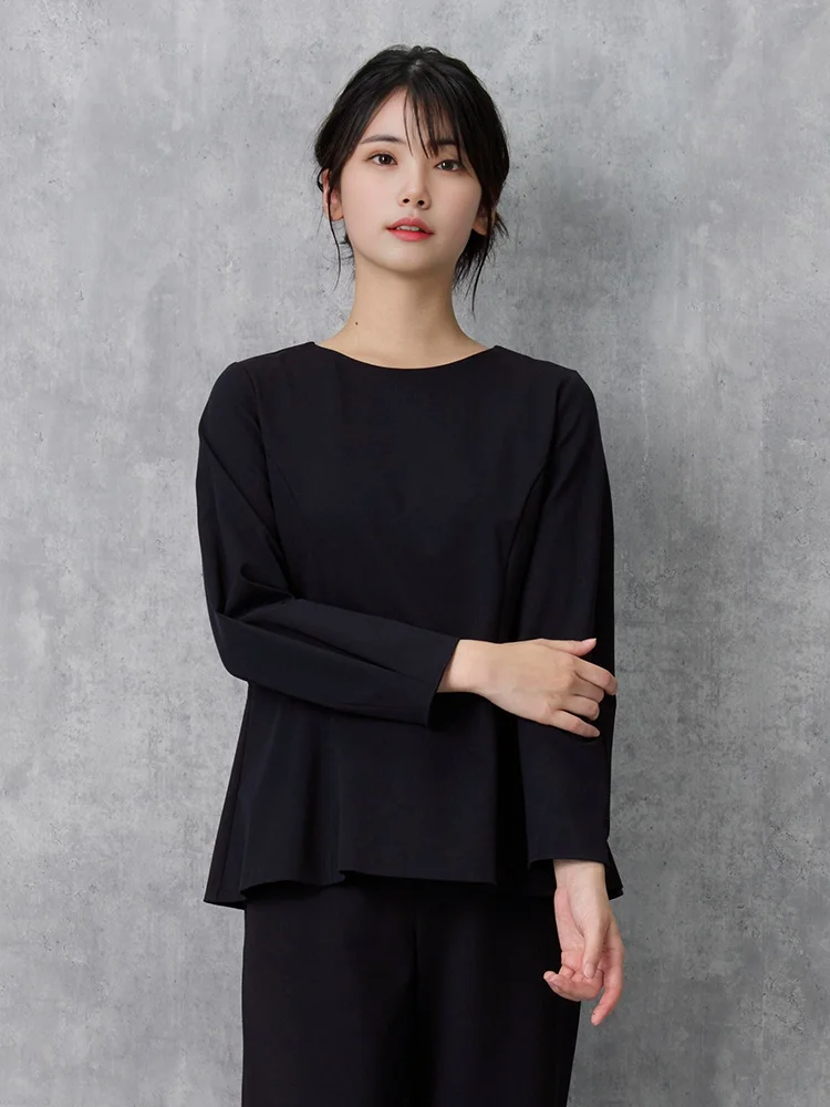 【INDIVI】キャリーマンジャージプルオーバーストレッチ通年【レディース】