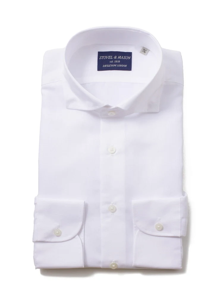 【形態安定】長袖ワイシャツカッタウェイ綿麻無地S＆MBLUELABEL春夏