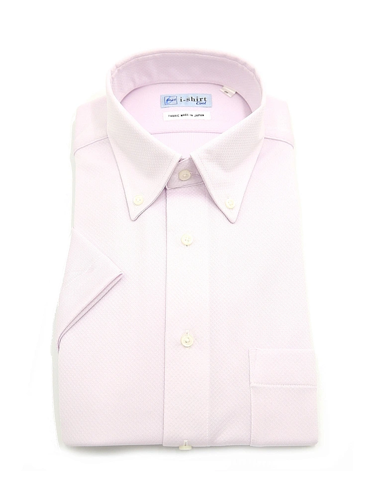 【完全ノーアイロン】半袖アイシャツボタンダウン【DRYAIR生地使用】通気性マイクロチェックワイシャツi-shirt春夏