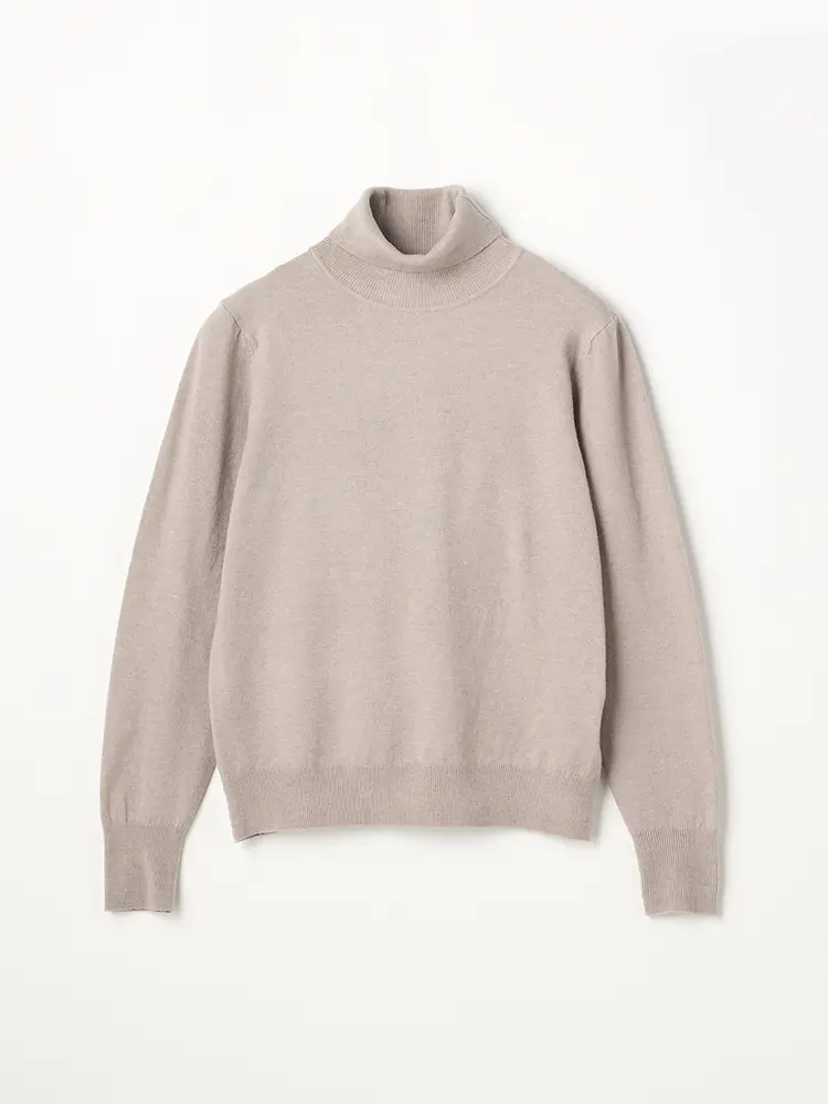 【SOFFICE】カシミアタッチニットタートルネックニット・カットソー長袖ソフィーチェ秋冬【レディース】