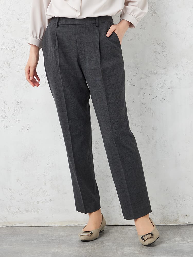 【WALKPLUS】T/Rトロタックテーパードパンツウォッシャブル通年【レディース】