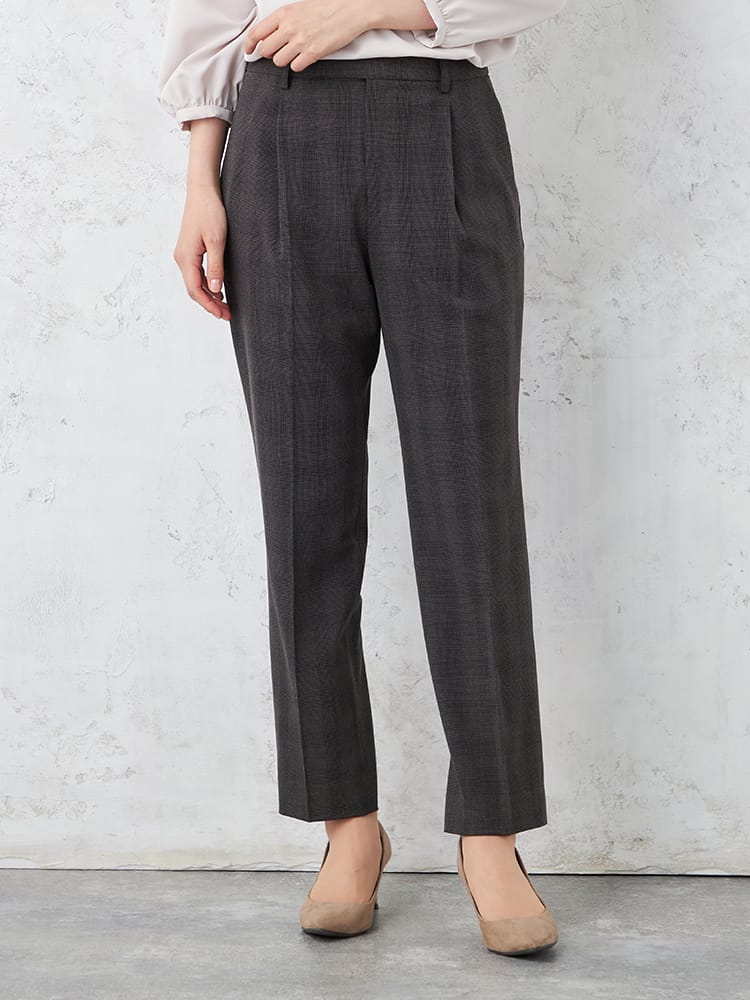 【WALKPLUS】T/Rトロタックテーパードパンツウォッシャブル通年【レディース】