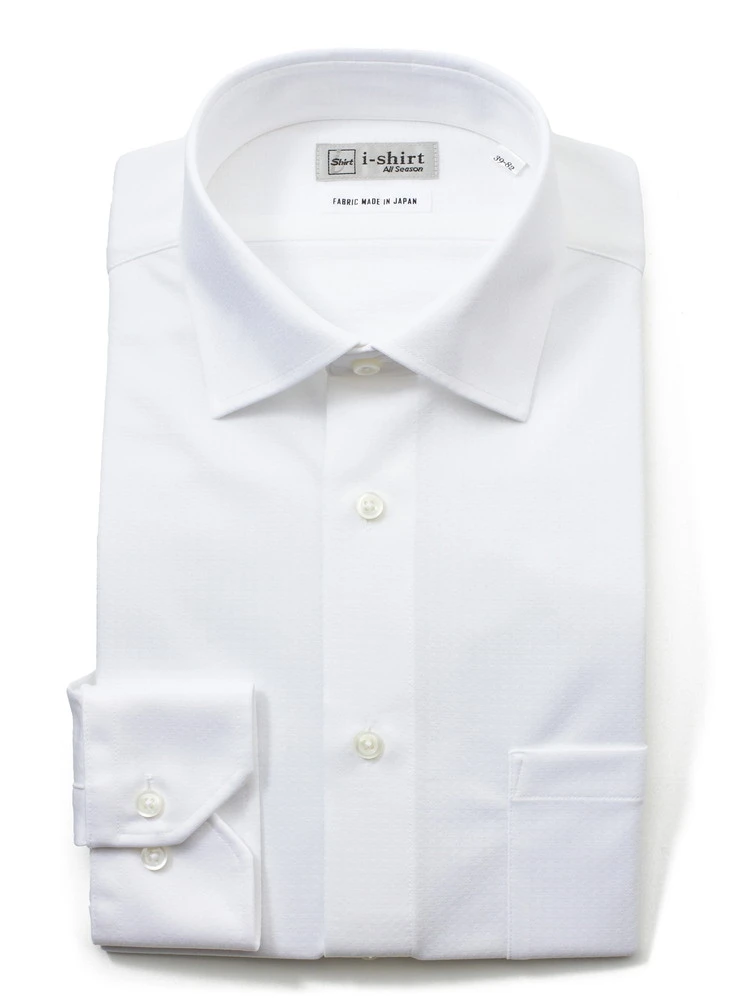 【完全ノーアイロン】長袖アイシャツセミワイドギンガムチェックワイシャツi-shirt通年