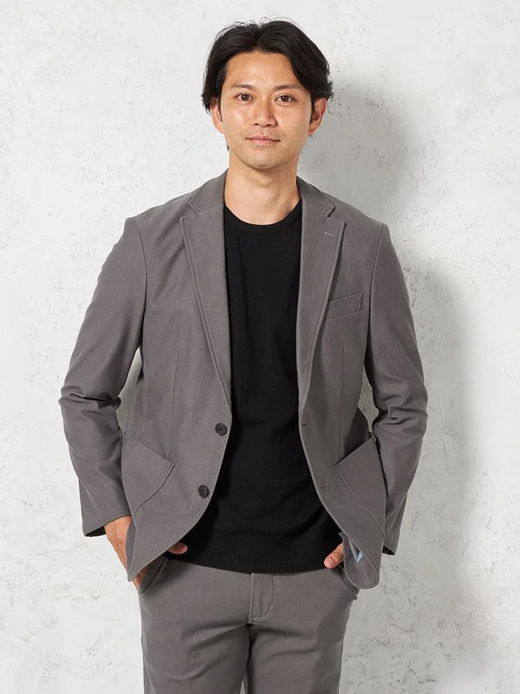 【EDWINデニスラ】ヴィンテージブルージャケット【セットアップ商品有】ストレッチ無地通年