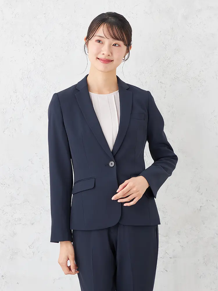 【SOFFICE】ストレッチツイルパンツセットジャケットビジネス１つボタンソフィーチェストレッチウォッシャブル通年