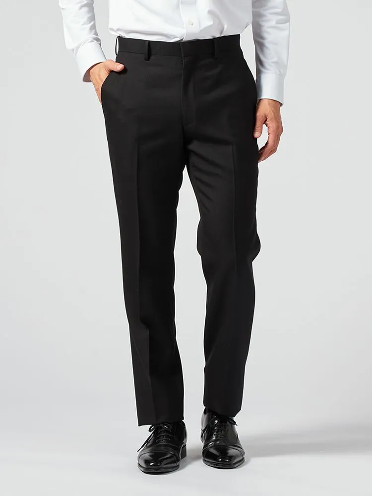 【ウォッシャブル】パンツノータックスラックス無地リッケンバッカー秋冬