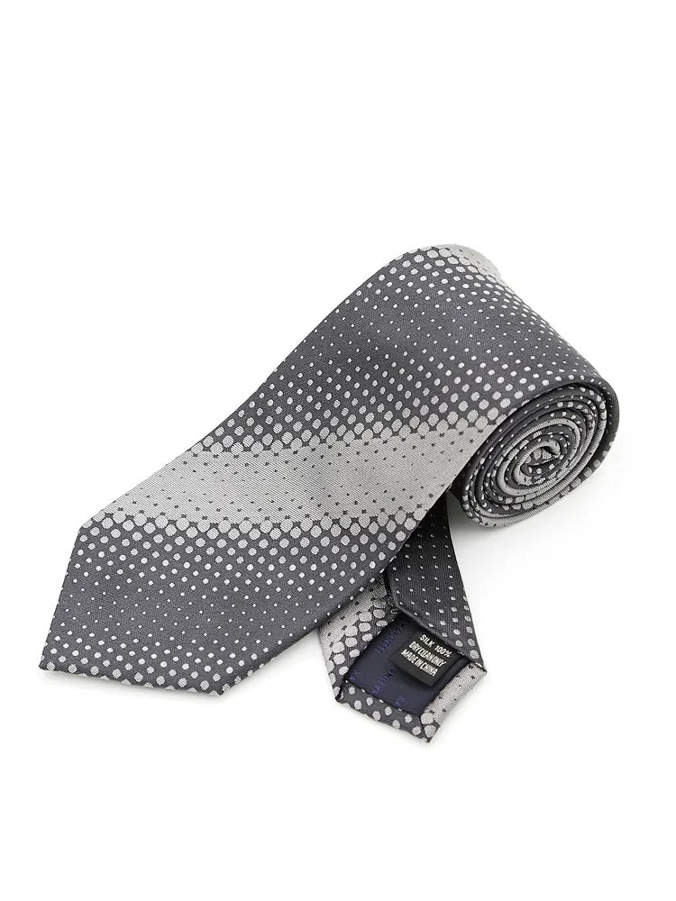 【KATHARINEEHAMNETT-キャサリン・イー・ハムネット-】ネクタイレギュラーシルク100％変形ストライプ秋冬