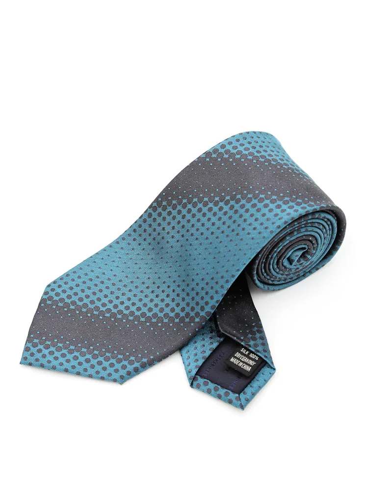 【KATHARINEEHAMNETT-キャサリン・イー・ハムネット-】ネクタイレギュラーシルク100％変形ストライプ秋冬