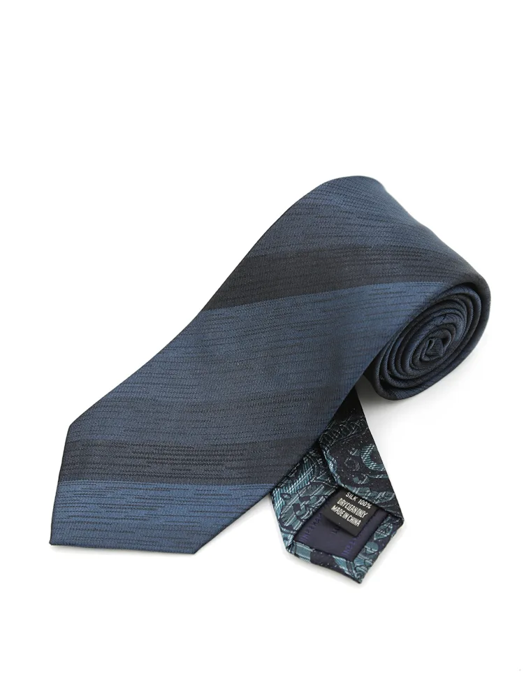 【KATHARINEEHAMNETT-キャサリン・イー・ハムネット-】クレリックネクタイシルク100％ストライプ×ペイズリー秋冬